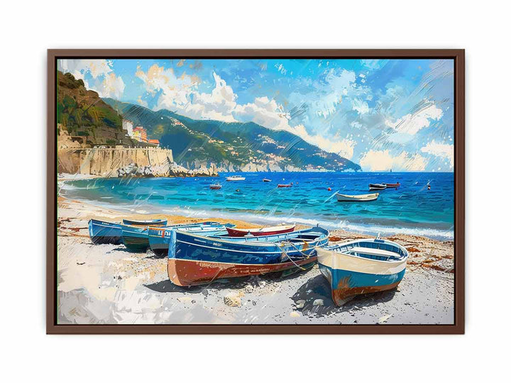 Blue-Boat-Knife--Art-Painting  Art Print