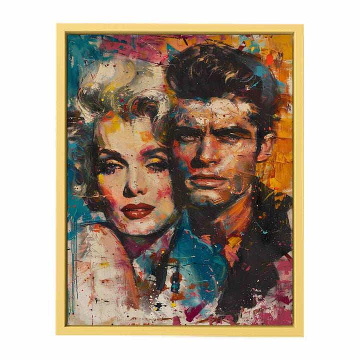 Marilyn Monroe and James Dean Painting  Poster