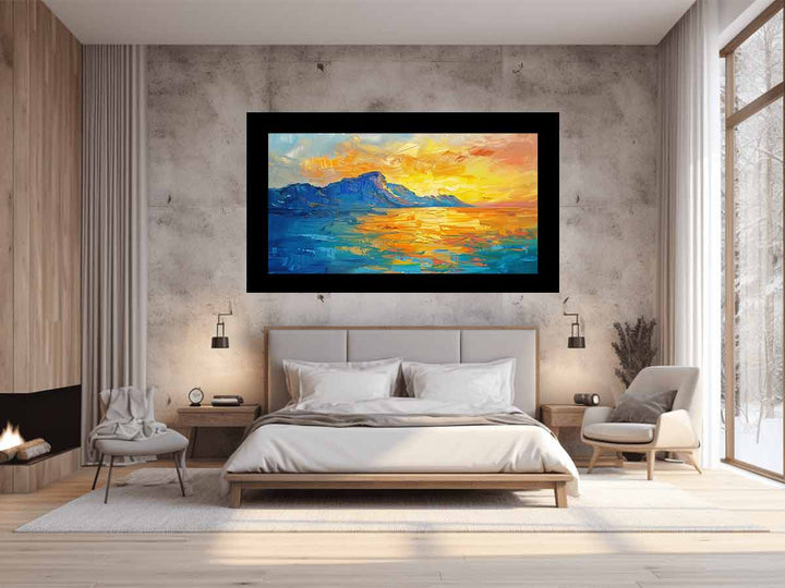 Mountain Knife Landscape Art Painting 