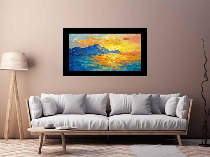 Mountain Knife Landscape Art Painting 