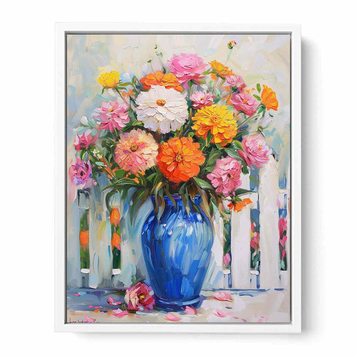 Vase Of Flowers  Canvas Print