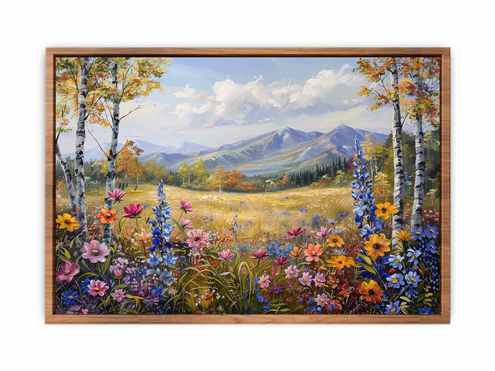 Flowers Landscape Painting 