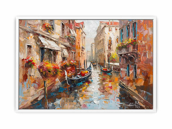 Venice Canal Gondola Ride Canvas Print