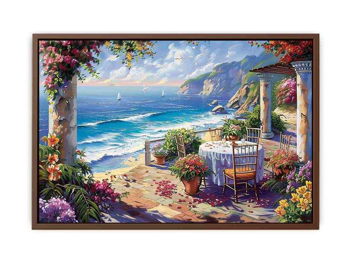 Outdoor Dining  Art Print