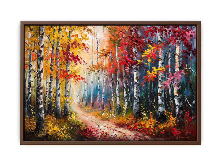 Red Forest  Art Print