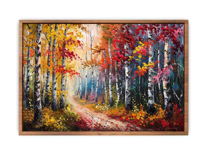 Red Forest  Painting