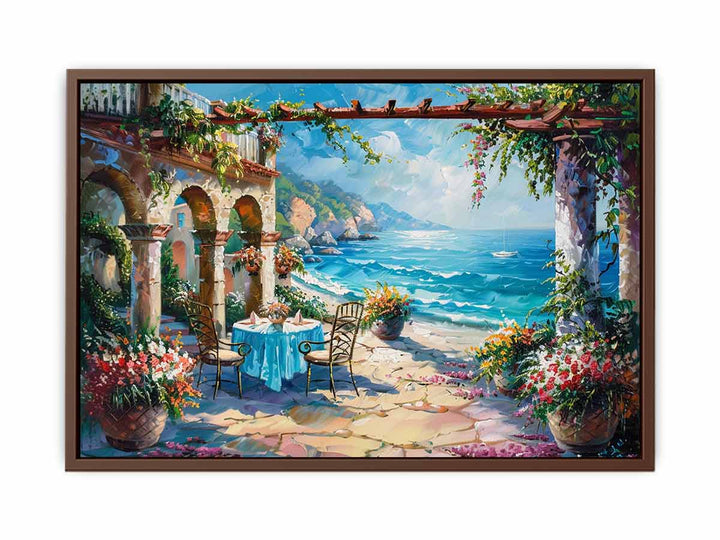 Beach Dinning  Art Print