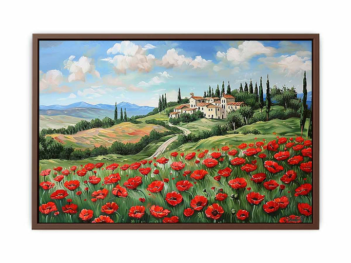 Poppies  House  Art Print