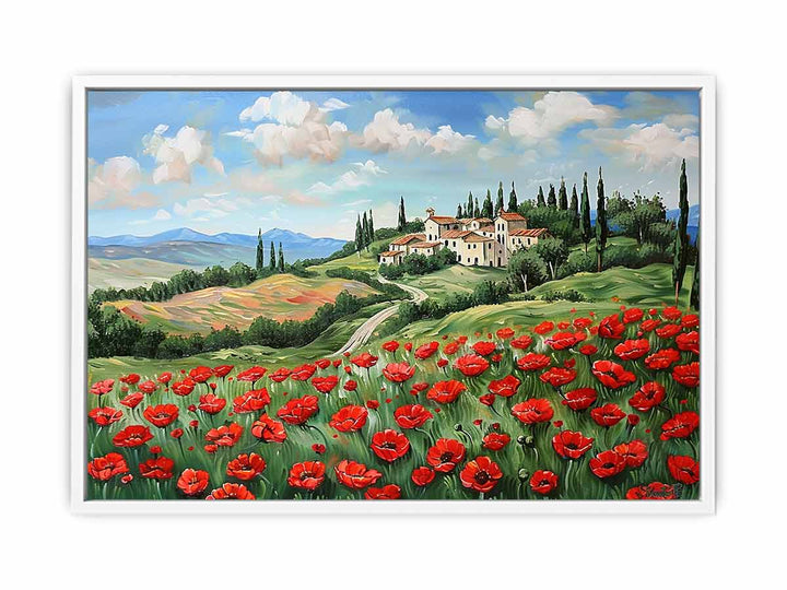 Poppies  House Canvas Print