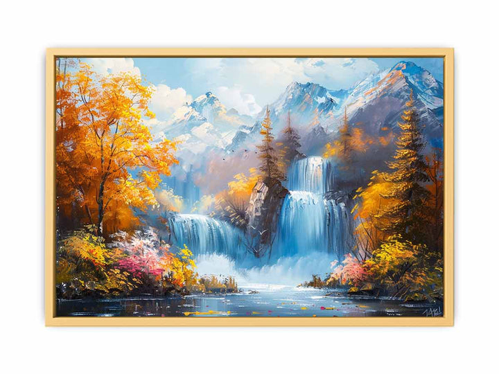 Waterfall Landscape  Poster