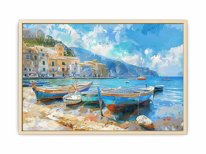 Three Boats Framed Print