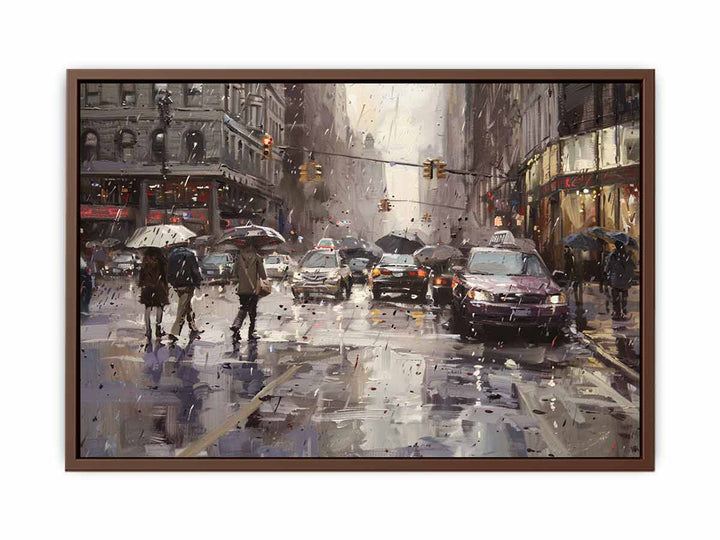 Streetscape Painting  Art Print