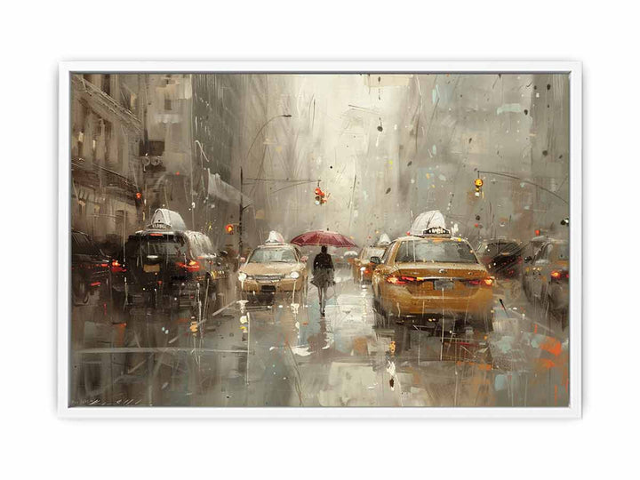 Streetscape Painting Canvas Print