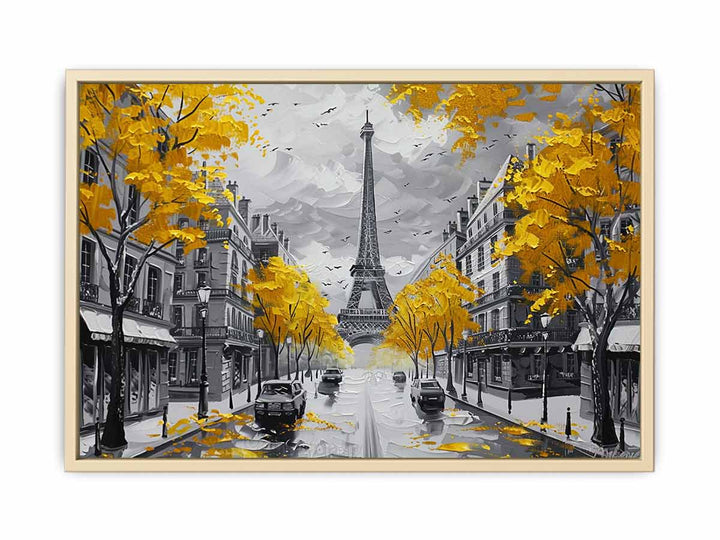 Eiffel Tower Paris Street Framed Print