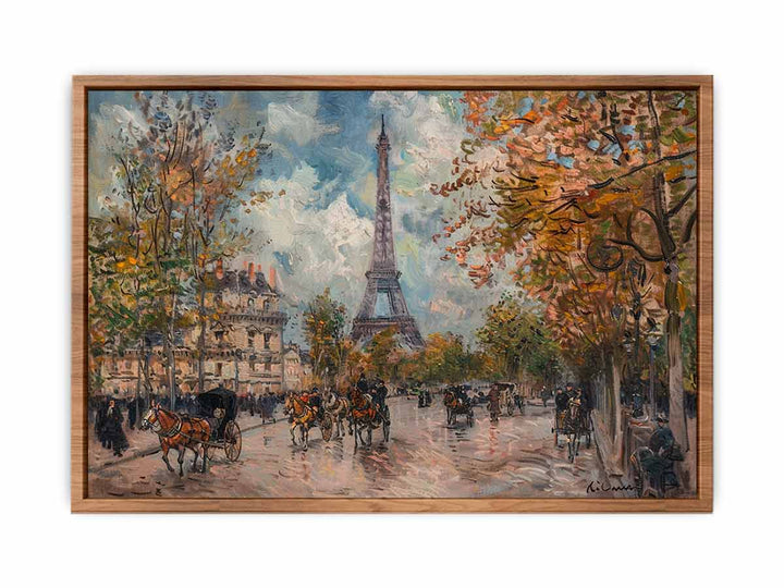 Vintage Eiffel Tower  Painting