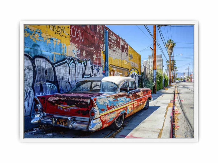 Graffiti Car Canvas Print