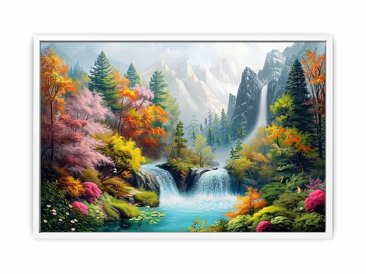 Beatifull  Waterfall Canvas Print