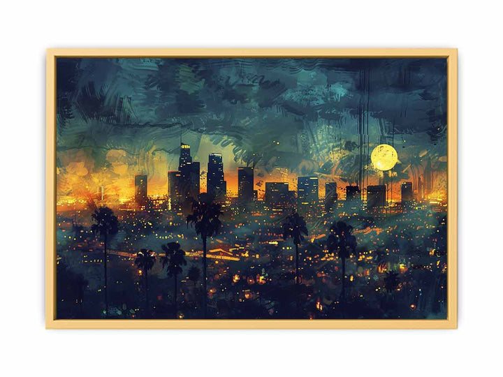 Los Angeles At Night  Poster