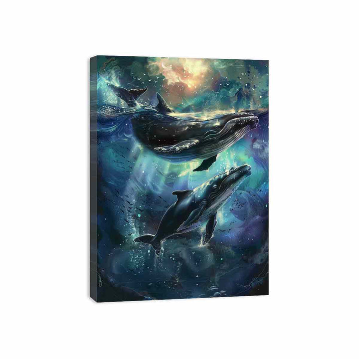 Whale Couple Painting  