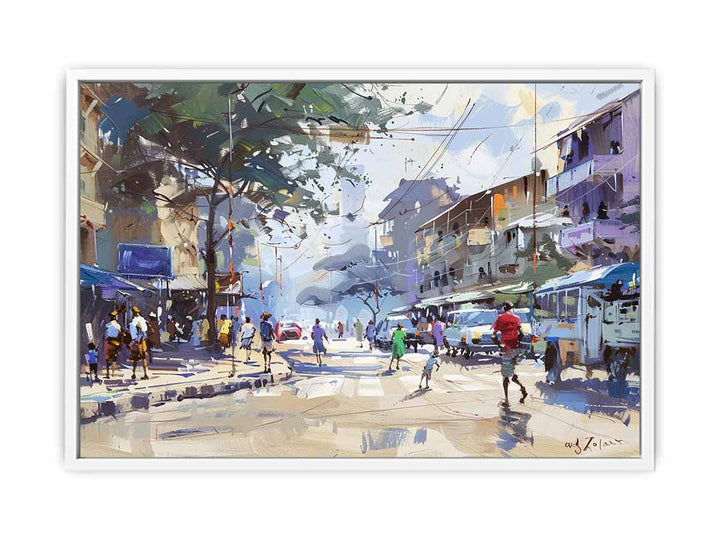 Streets In Nairobi Canvas Print