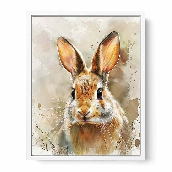 Rabbit Painting Canvas Print