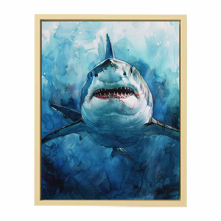 Shark Painting Framed Print