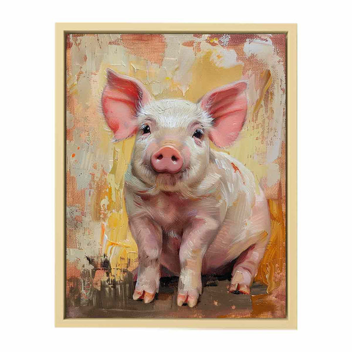 Pig Painting Framed Print