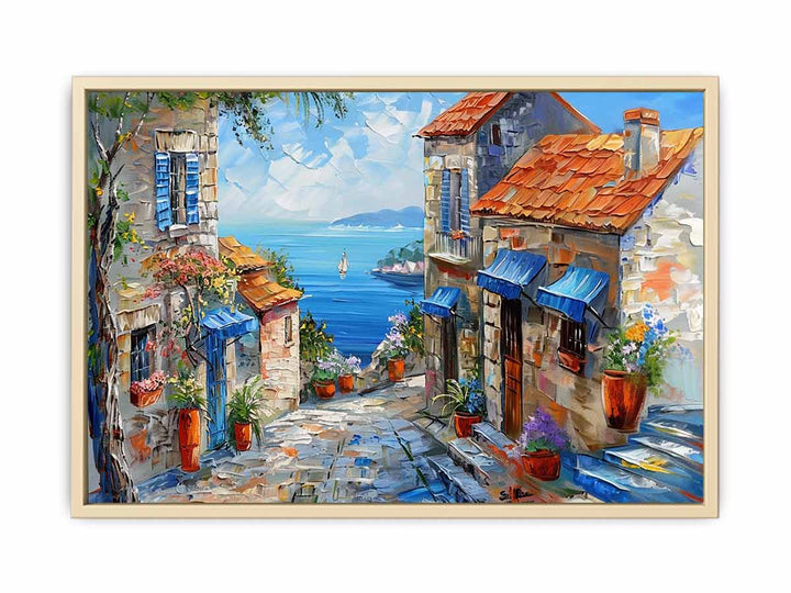 Mediterranean Painting Framed Print