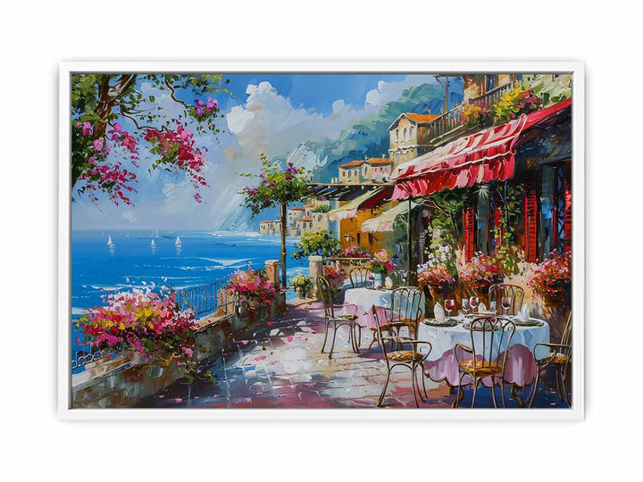 Beach Cafe Canvas Print