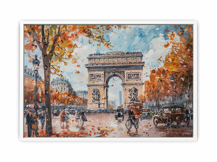  Arc De Triomphe  Paris Painting Canvas Print