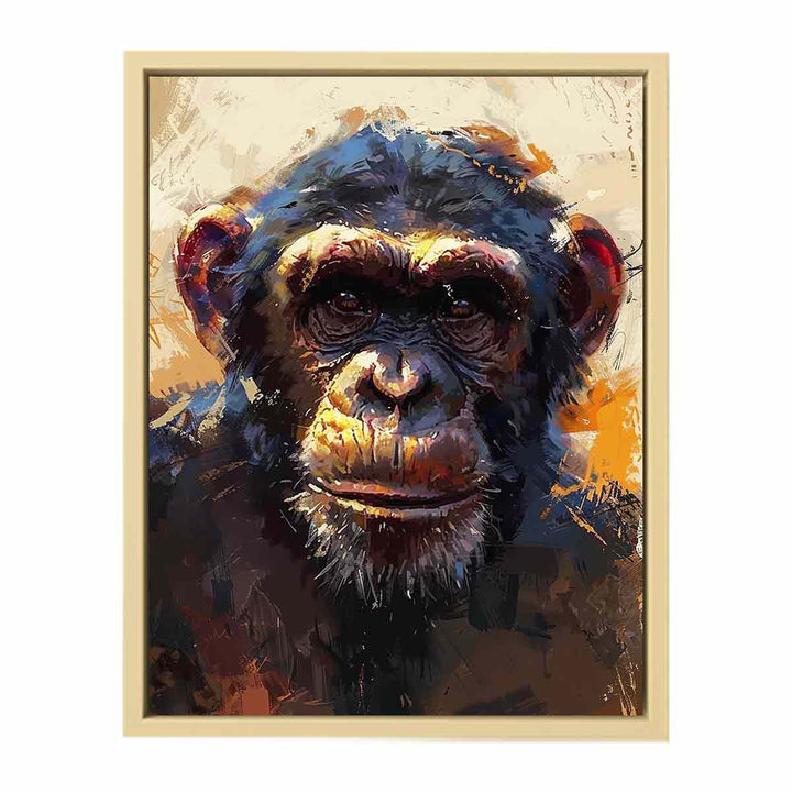 Ape Painting Framed Print