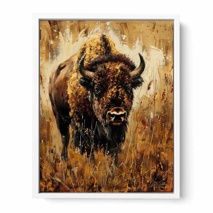 Bison Painting Canvas Print