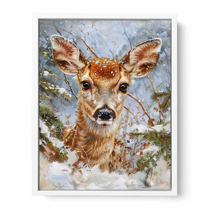 Deer Painting Canvas Print