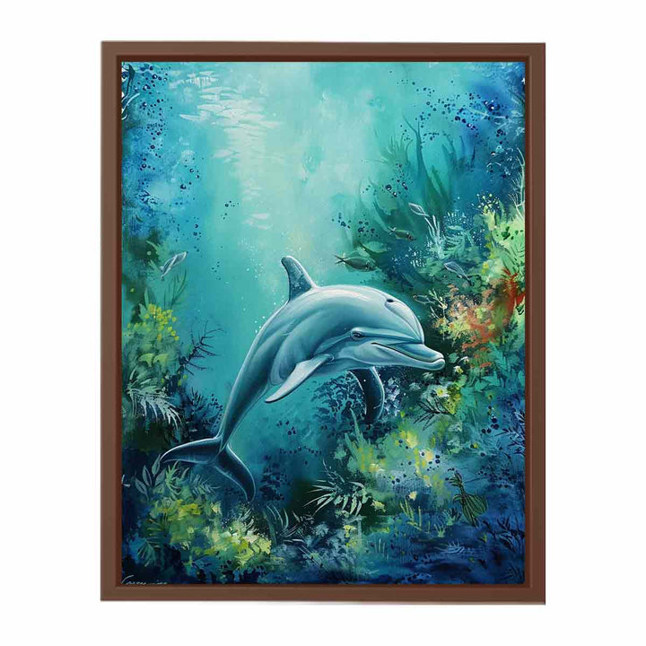 Dolphin Painting  Art Print