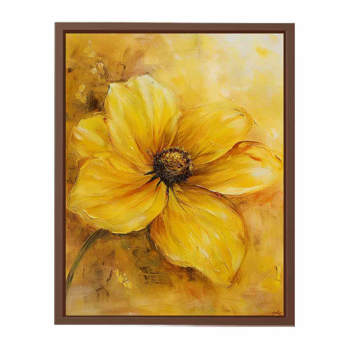 Yellow Flower Painting  Art Print