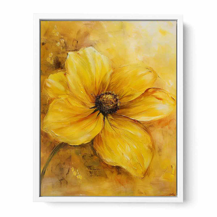 Yellow Flower Painting Canvas Print