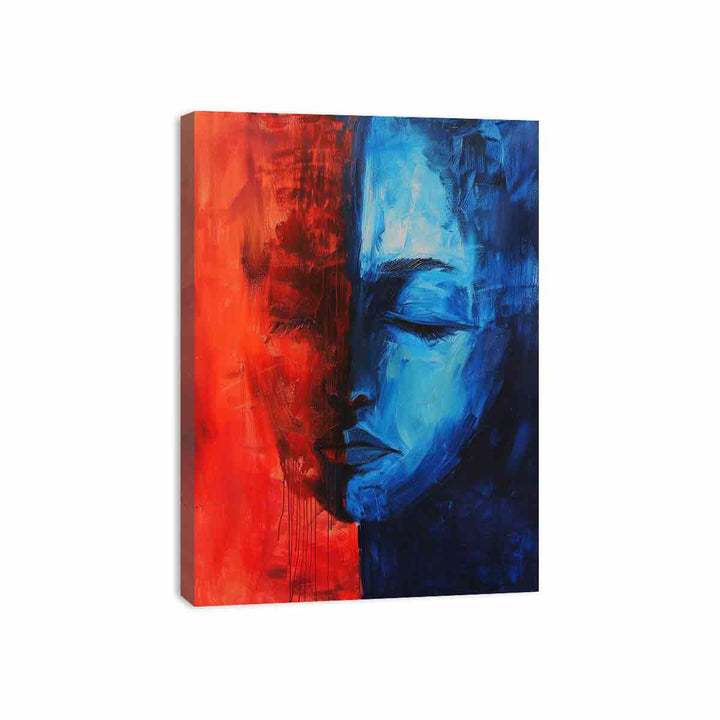 Blue Red Art Painting 