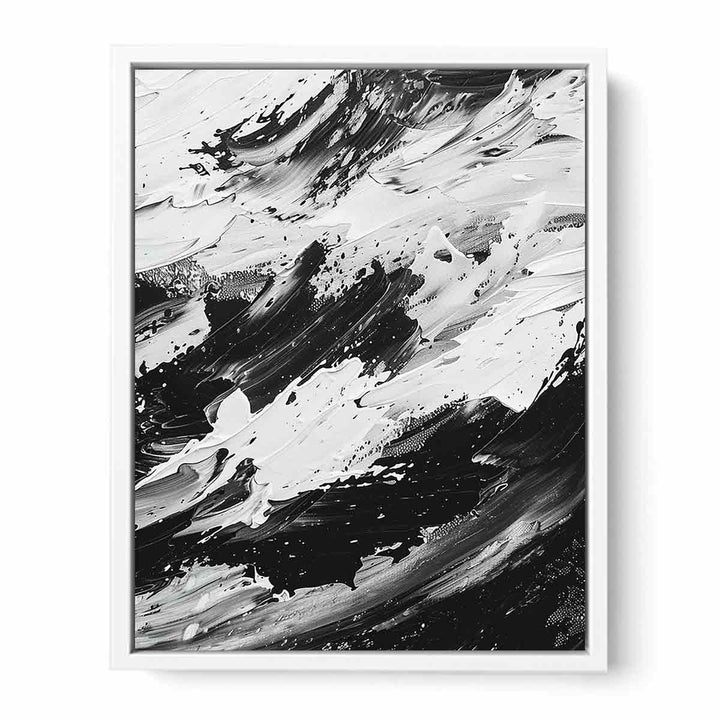 Painting Black White Canvas Print