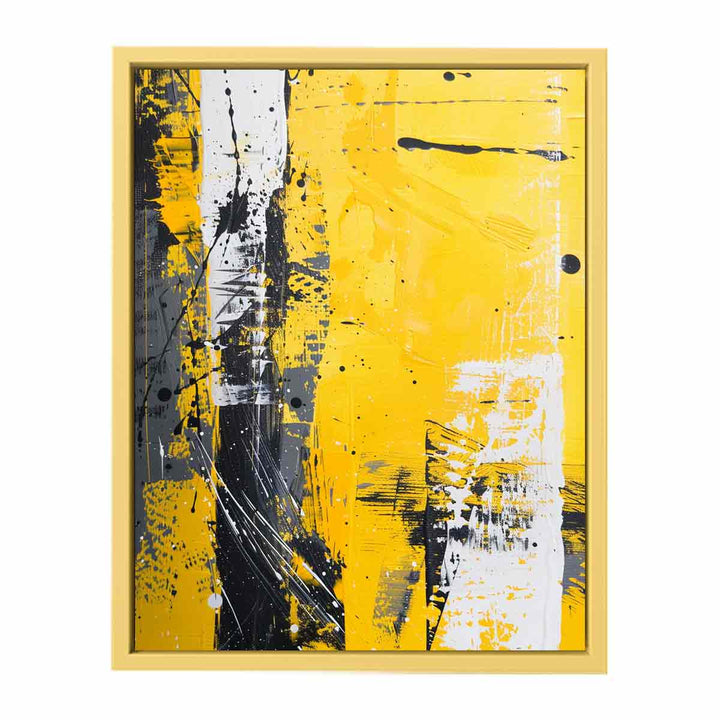 Yellow Art Painting  Poster