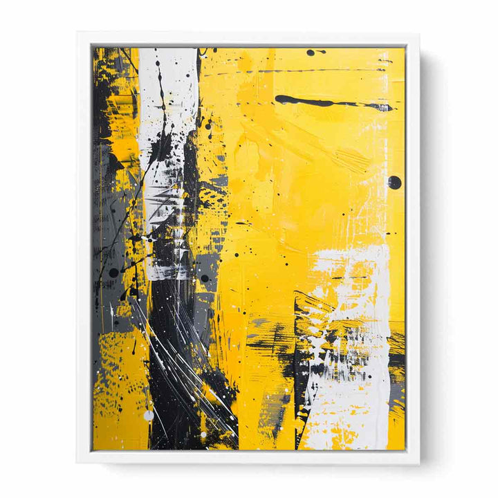 Yellow Art Painting Canvas Print