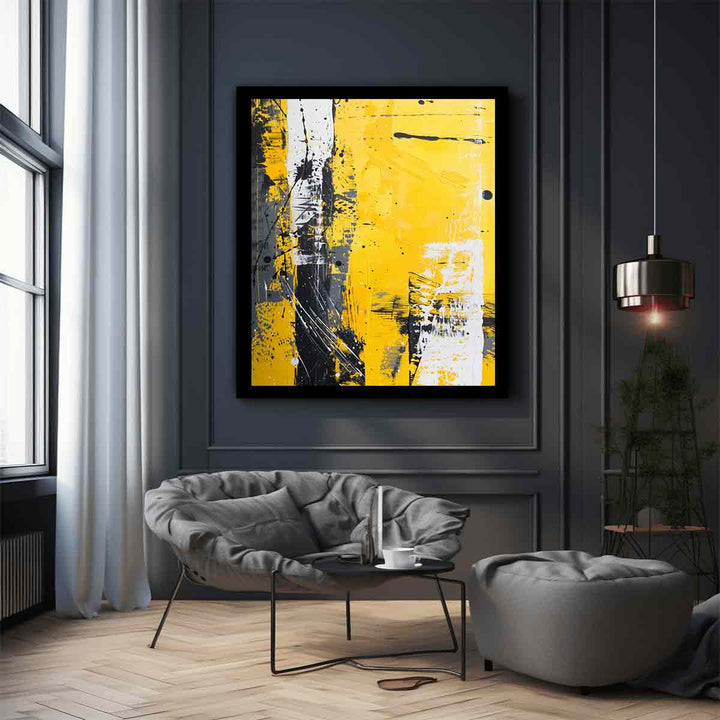 Yellow Art Painting 