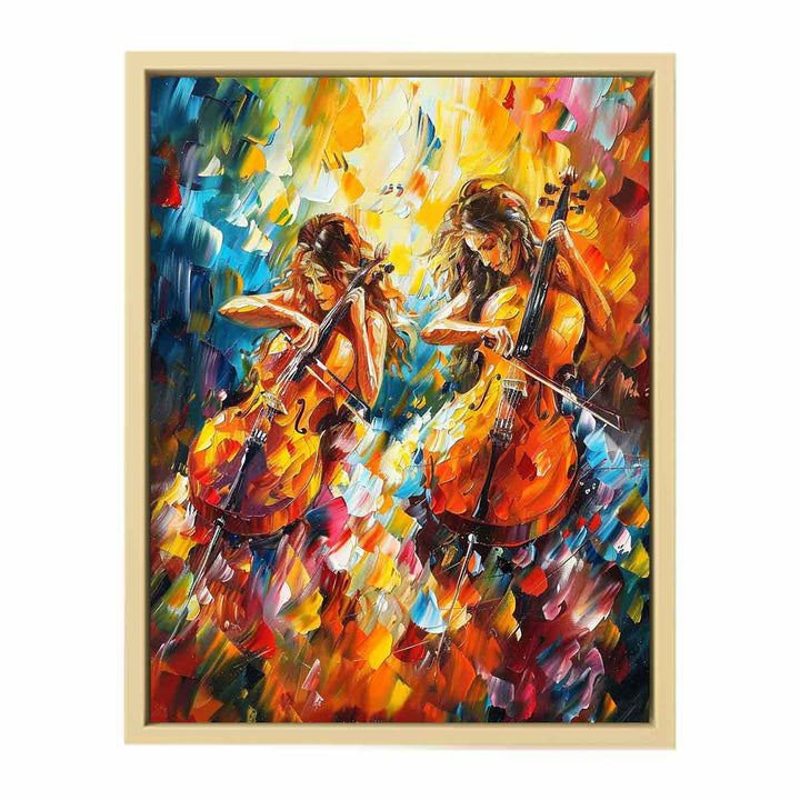 Music ViolIn Painting Framed Print