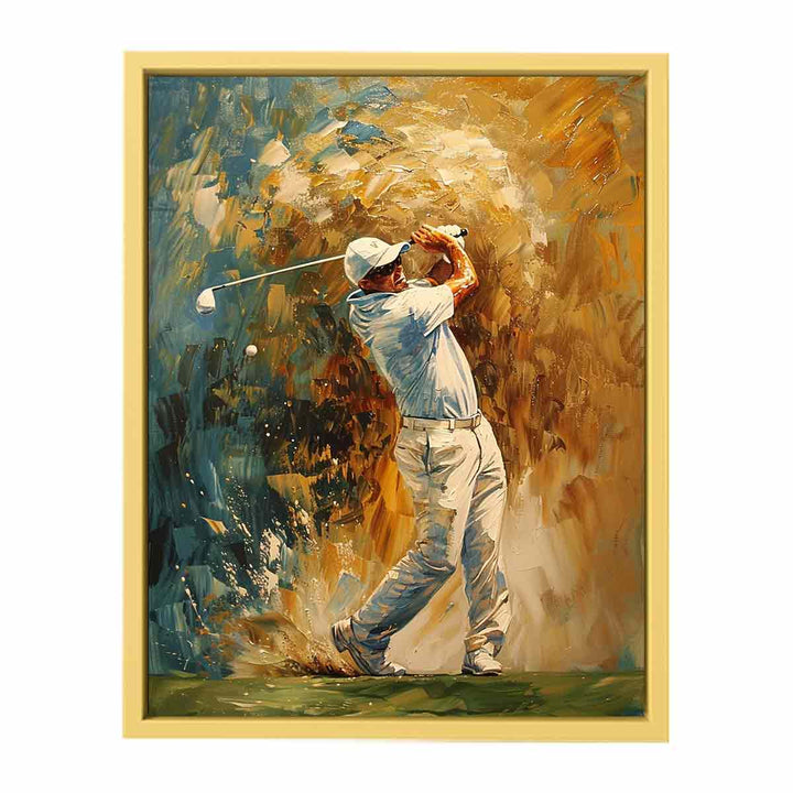 Golf Shot Painting   Poster