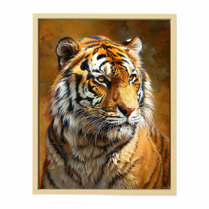 Lion Painting Framed Print