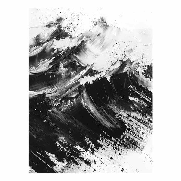 Black White Waves