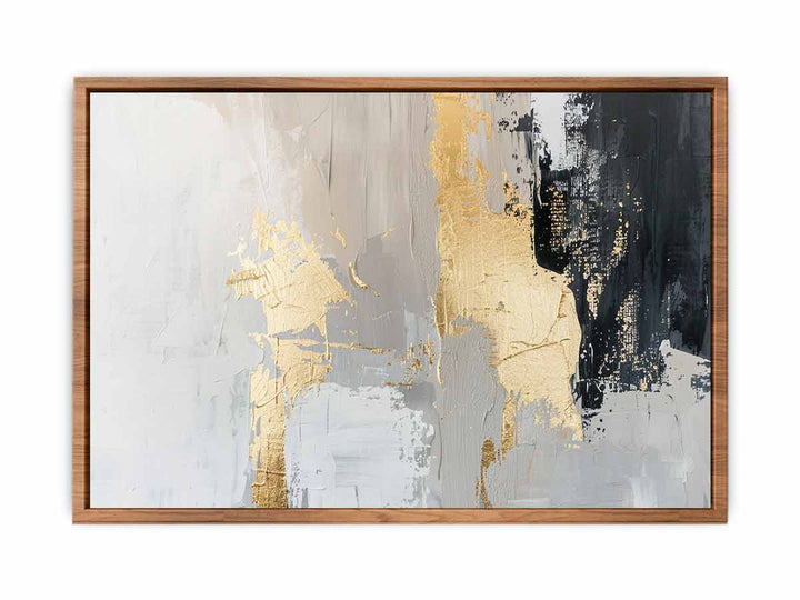 Black Gold Abstract  Painting