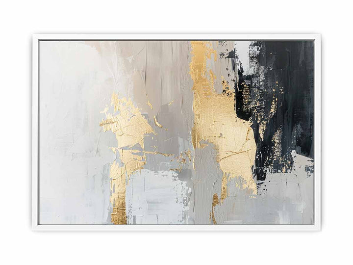 Black Gold Abstract Canvas Print