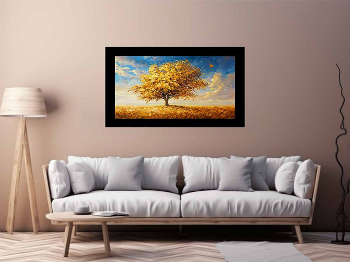 Gold Tree Painting  