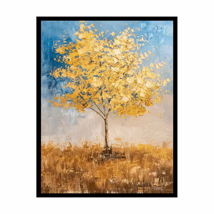 Gold Tree Painting 