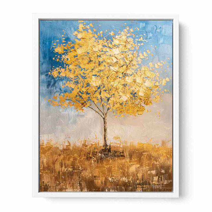 Gold Tree Painting Canvas Print